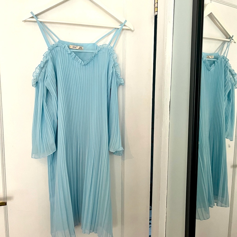 Baby blue dress